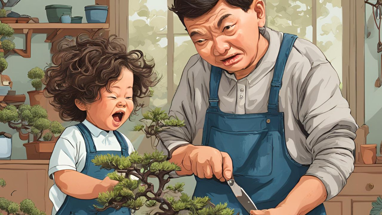 bonsai para crianças agitadas